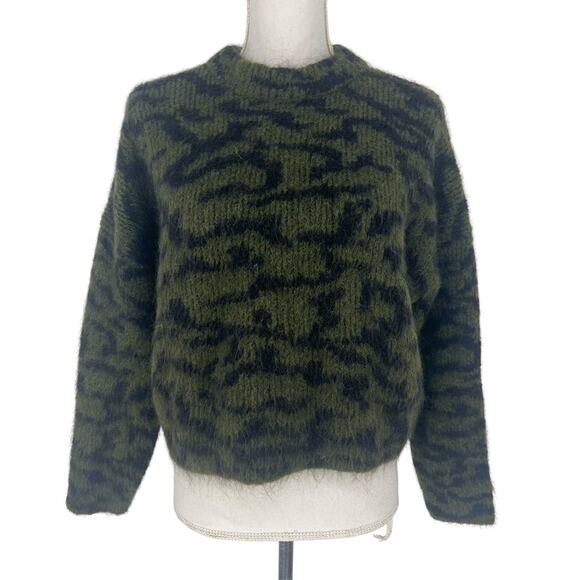 Frame Abstract Jacquard Crew Neck Sweater - Picture 5 of 12